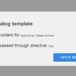 Modals and Popups Provider For Angular.js Applications – ngDialog